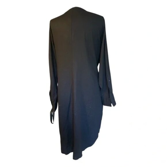 Universal Standard Linen Blend Wrap Shirt Dress Denim/Blue Size M (18/20) NWT - Picture 5 of 6